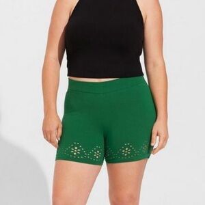 TORRID | 5 Inch Signature Waist Laser Cut Bike Short